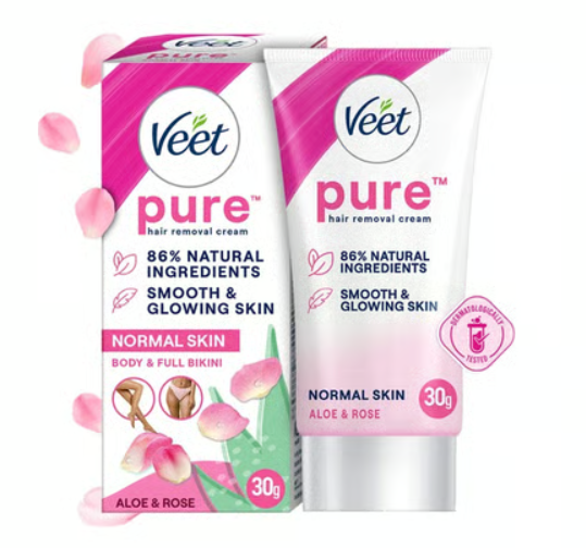 Veet Aloe & Rose Normal Skin Hair Removal Cream